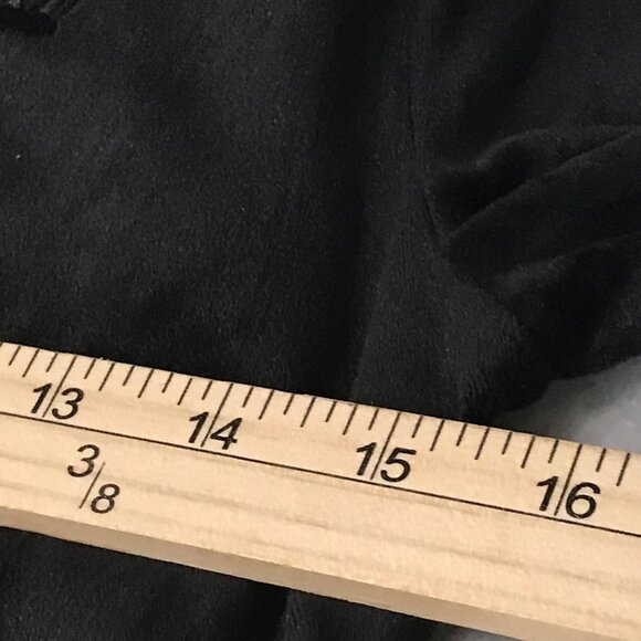 Juicy Couture Track Suit Womens XS Black Velour Sequin Stripe Jacket Pants Set - Picture 9 of 14